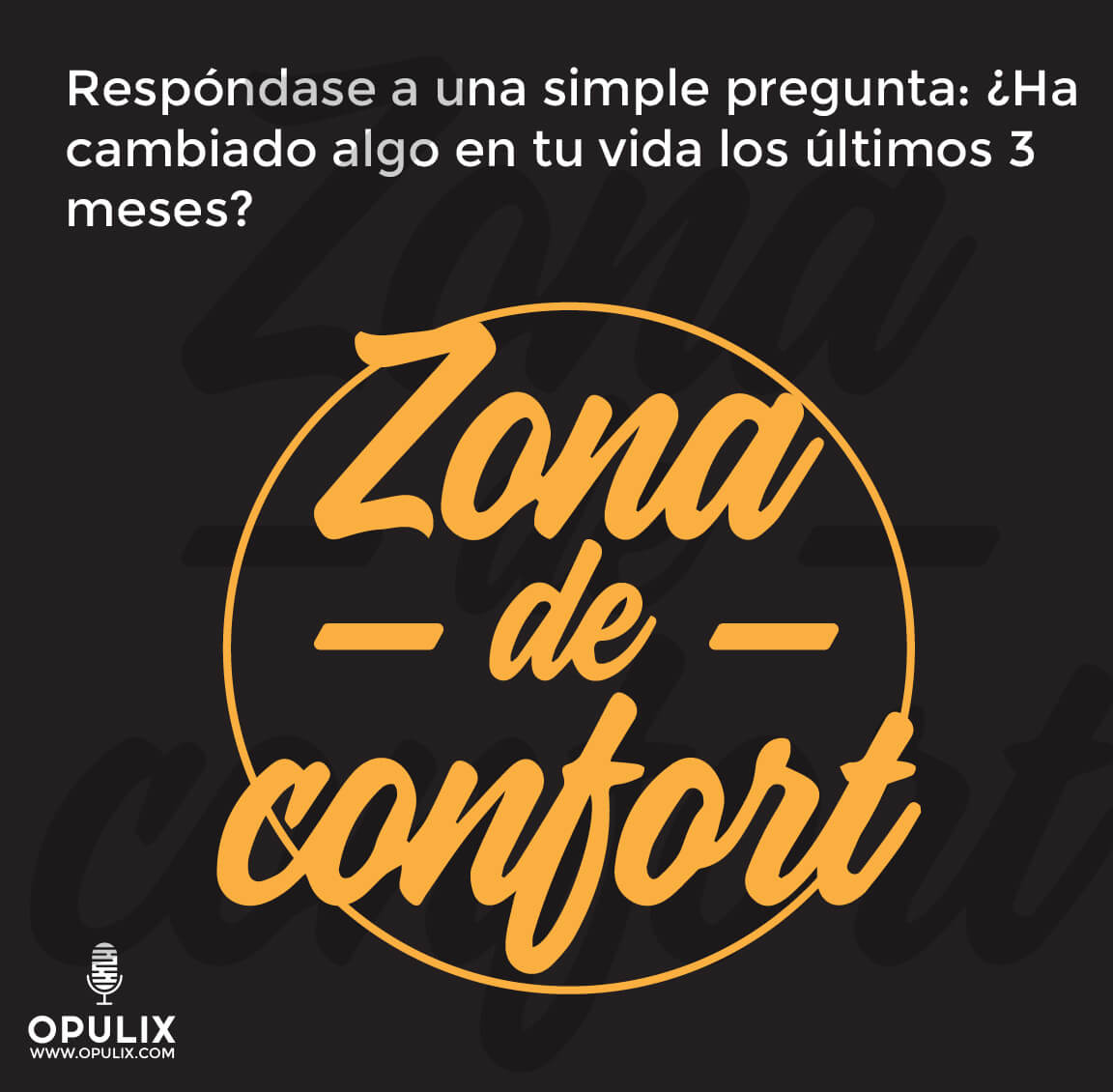 Fuera de la zona de confort Fuera de la zona de confort