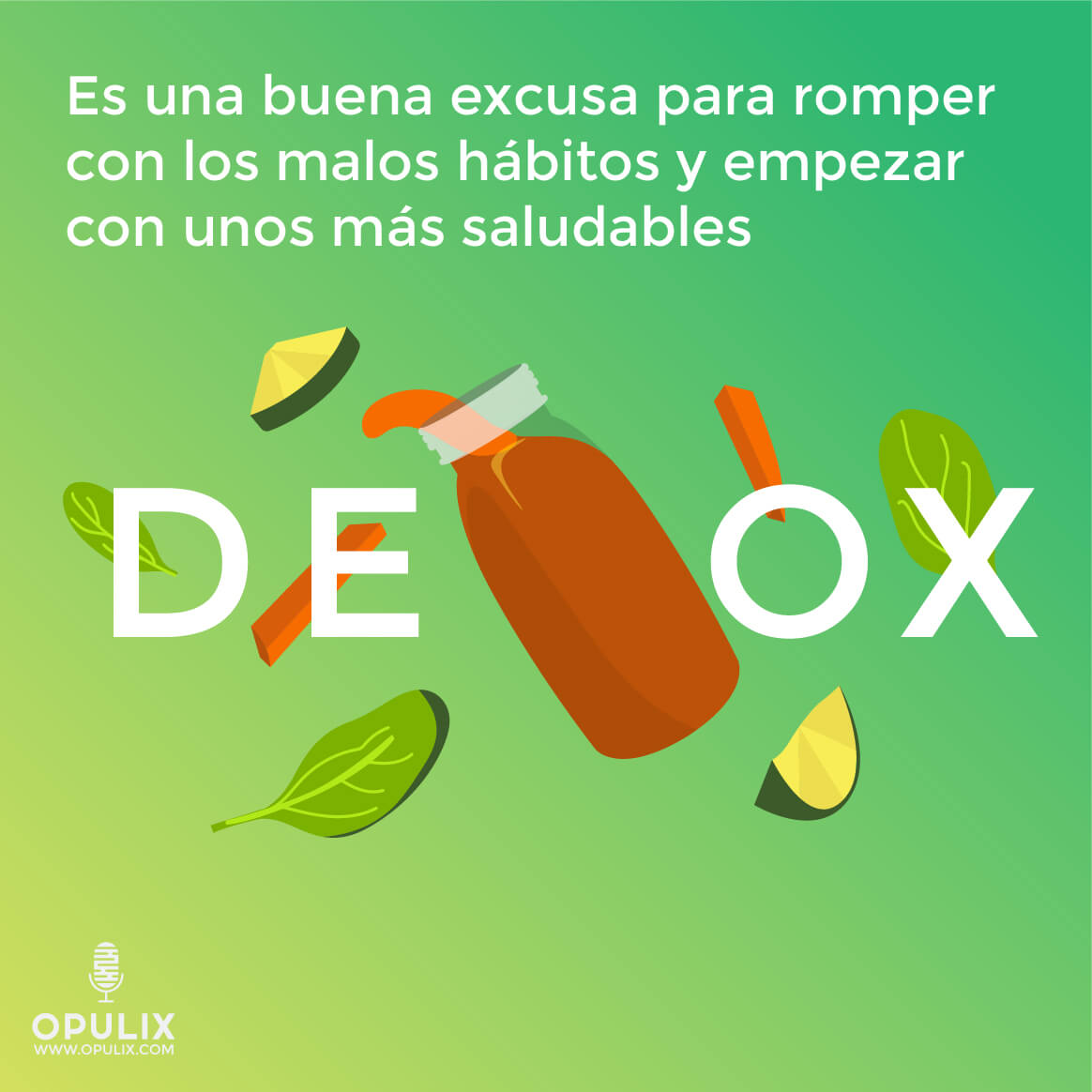 #NeverTooLate para hacer un détox #NeverTooLate para hacer un détox