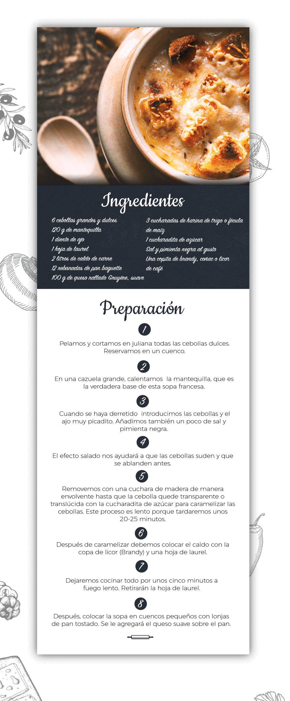 Sopa de Cebollas Sopa de Cebollas